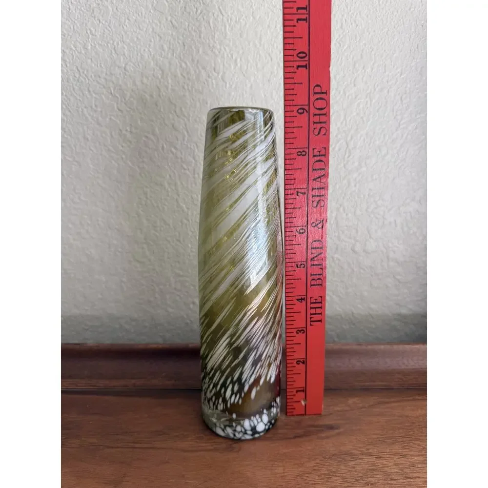 Murano MCM Mult. Color Swirl Art Glass Vase 1970s